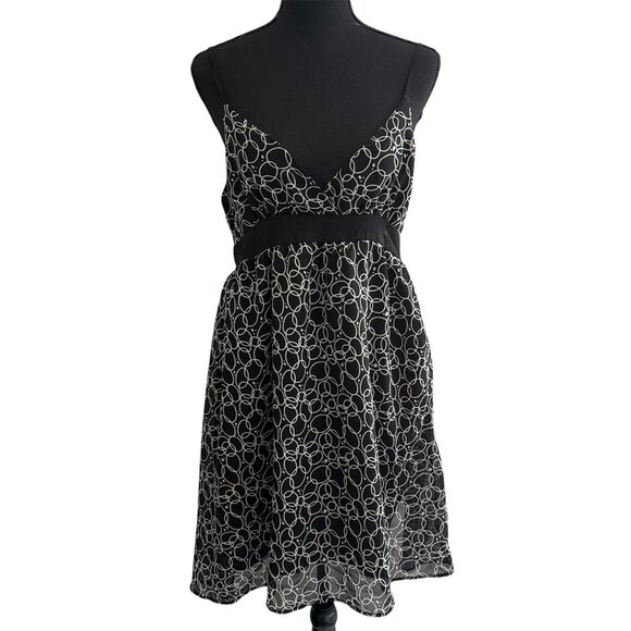 Wet Seal Dresses & Skirts - Vintage Wet Seal Babydoll Dress L Y2K Black Coquette Fairy Grunge Whimsigoth
